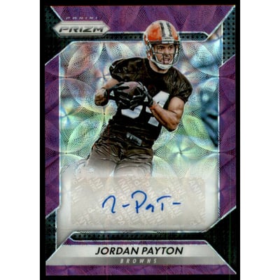 2016 Panini Prizm Rookie Autographs Prizms Purple Scope #97 Jordan Payton
