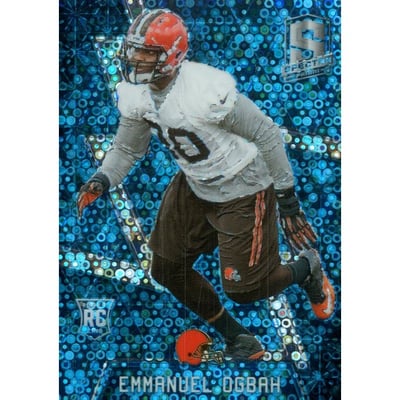 2016 Panini Spectra Neon Blue #168 Emmanuel Ogbah