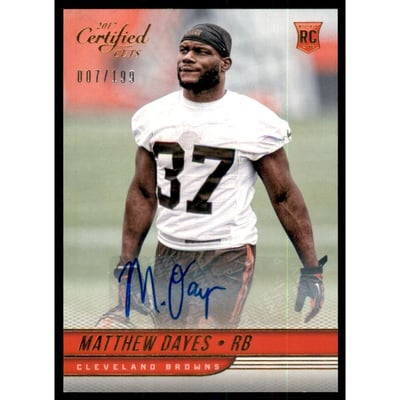 2017 Certified Cuts Rookie Scripts #156 Matthew Dayes