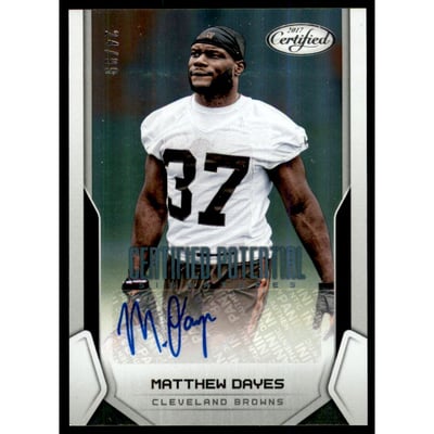 2017 Certified Potential Signatures #19 Matthew Dayes