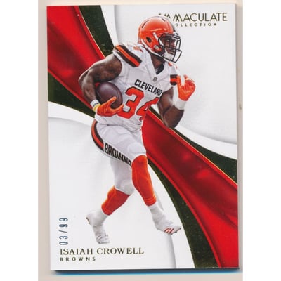 2017 Immaculate Collection #22 Isaiah Crowell