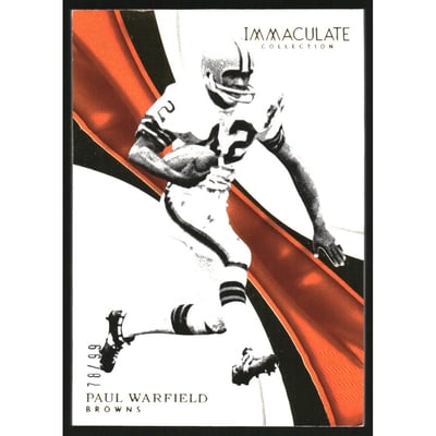 2017 Immaculate Collection #24 Paul Warfield