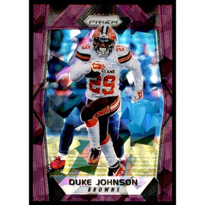 2017 Panini Prizm Prizms Purple Crystals #13 Duke Johnson