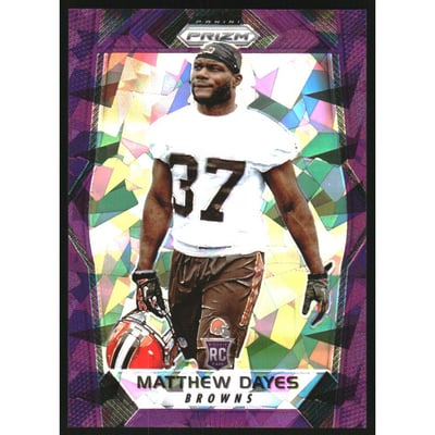 2017 Panini Prizm Prizms Purple Crystals #222 Matthew Dayes