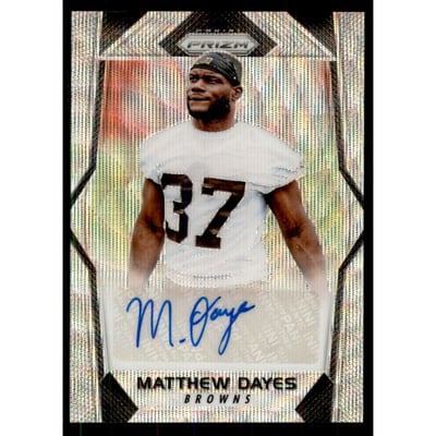 2017 Panini Prizm Rookie Autographs Prizms Blue Wave #RAMD Matthew Dayes