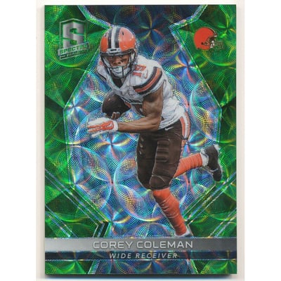 2017 Panini Spectra Neon Green #104 Corey Coleman