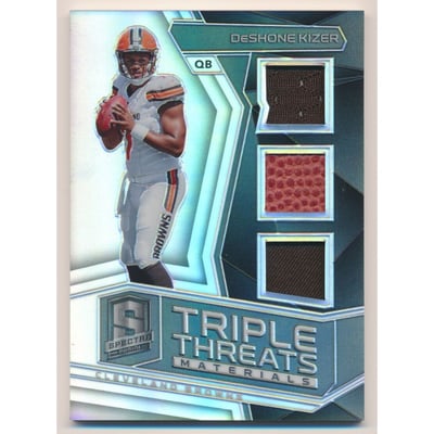 2017 Panini Spectra Triple Threats Materials #25 DeShone Kizer/99