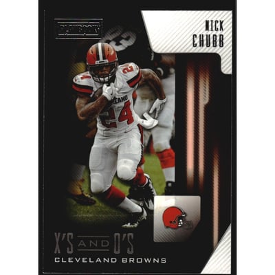 2018 Panini Playbook X's and O's #8 Nick Chubb
