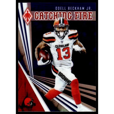 2019 Panini Phoenix Catching Fire Blue #16 Odell Beckham Jr.