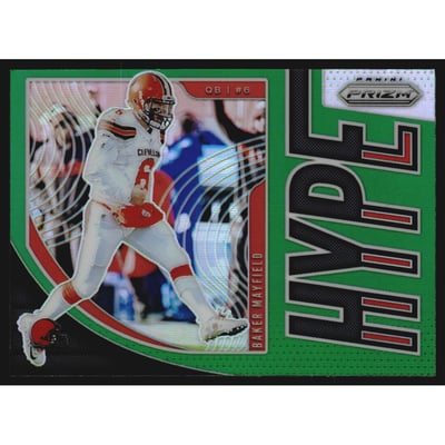 2019 Panini Prizm Hype Prizms Green #11 Baker Mayfield