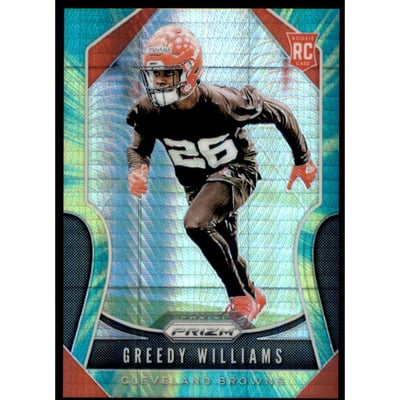 2019 Panini Prizm Prizms Hyper #315 Greedy Williams
