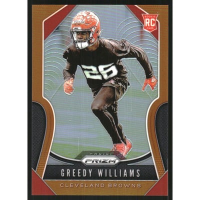 2019 Panini Prizm Prizms Orange #315 Greedy Williams