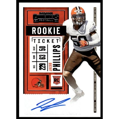 2020 Panini Contenders #188 Jacob Phillips AU RC