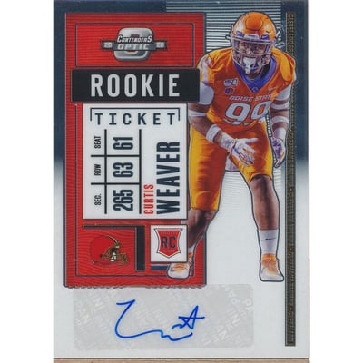 2020 Panini Contenders Optic #185 Curtis Weaver AU RC