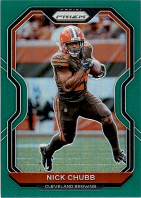 2020 Panini Prizm Prizms Green #59 Nick Chubb