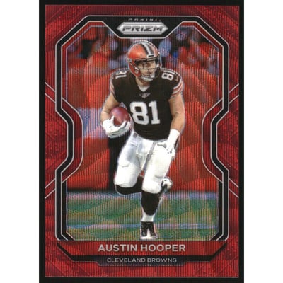 2020 Panini Prizm Prizms Red Wave #60 Austin Hooper