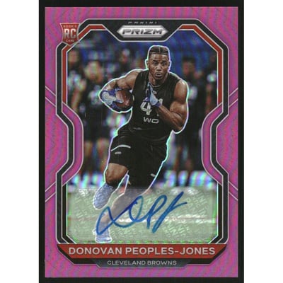 2020 Panini Prizm Rookie Autographs Prizms Pink #319 Donovan Peoples-Jones