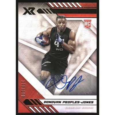2020 Panini XR Rookies Autographs #181 Donovan Peoples-Jones/199