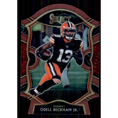 2020 Select Prizm Maroon Die Cut #25 Odell Beckham Jr.