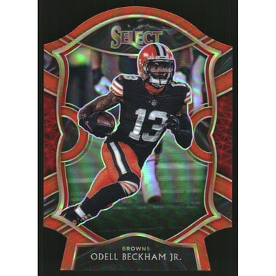 2020 Select Prizm Orange Die Cut #25 Odell Beckham Jr.