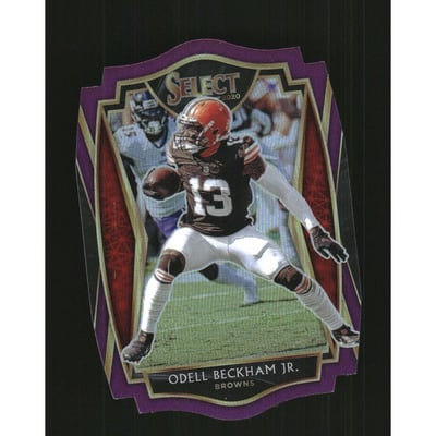 2020 Select Prizm Purple Die Cut #124 Odell Beckham Jr.