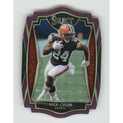 2020 Select Prizm Purple Die Cut #125 Nick Chubb