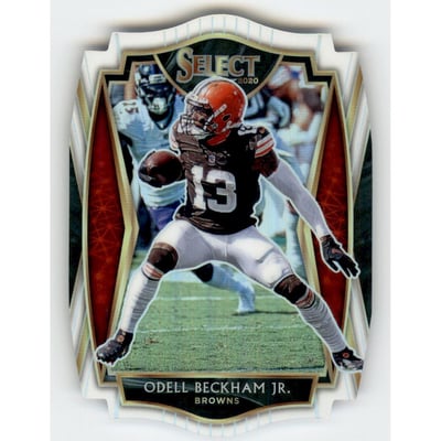 2020 Select Prizm White Die Cut #124 Odell Beckham Jr.