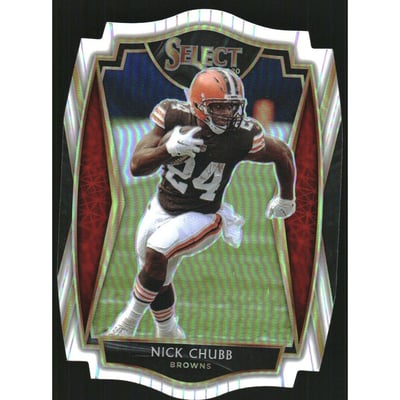 2020 Select Prizm White Die Cut #125 Nick Chubb