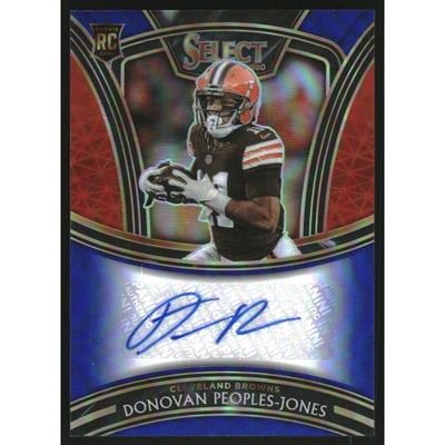 2020 Select Select Signatures Prizm Blue #71 Donovan Peoples-Jones/99