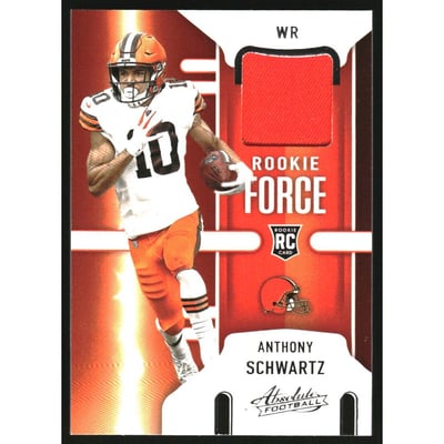 2021 Absolute Rookie Force Jerseys #28 Anthony Schwartz