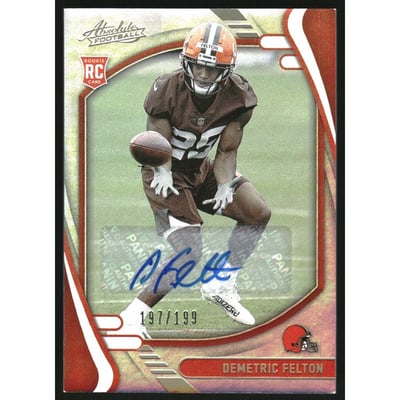 2021 Absolute Signature Rookies Spectrum #170 Demetric Felton/199