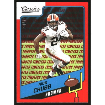 2021 Classics Timeless Tributes Red #33 Nick Chubb