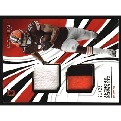 2021 Immaculate Collection Immaculate Dual Jerseys #30 Anthony Schwartz