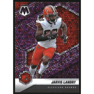 2021 Panini Mosaic Mosaic No Huddle Purple #55 Jarvis Landry