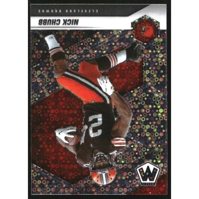 2021 Panini Mosaic Mosaic No Huddle Silver #53 Nick Chubb