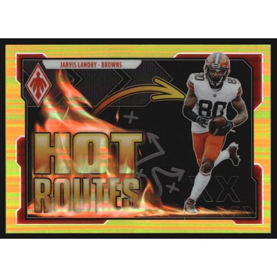 2021 Panini Phoenix Hot Routes Yellow #21 Jarvis Landry