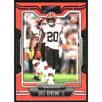 2021 Panini Playbook Purple #150 Greg Newsome II