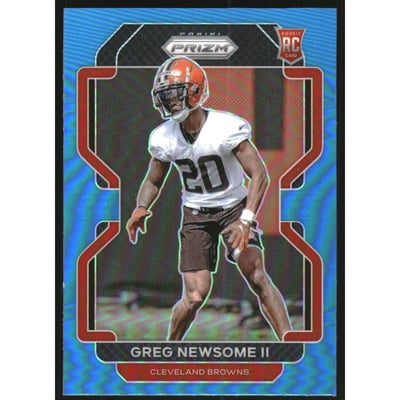 2021 Panini Prizm Prizms Light Blue #376 Greg Newsome II
