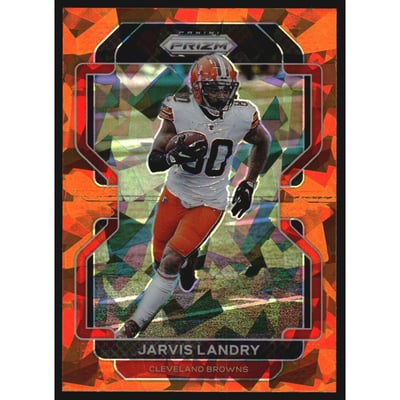 2021 Panini Prizm Prizms Orange Ice #260 Jarvis Landry