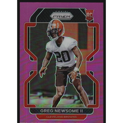 2021 Panini Prizm Prizms Pink #376 Greg Newsome II