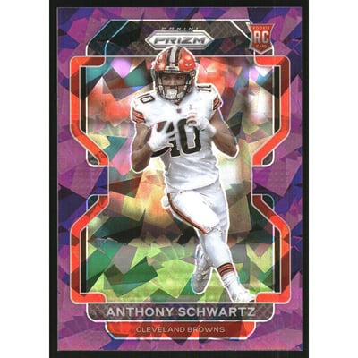 2021 Panini Prizm Prizms Purple Ice #361 Anthony Schwartz