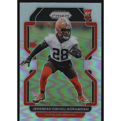 2021 Panini Prizm Prizms Silver #389 Jeremiah Owusu-Koramoah