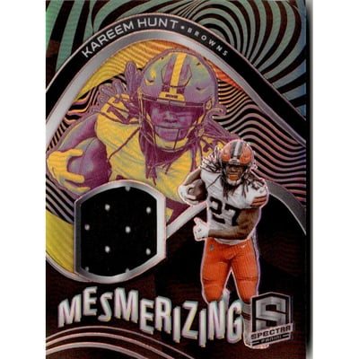 2021 Panini Spectra Mesmerizing Materials #21 Kareem Hunt/99