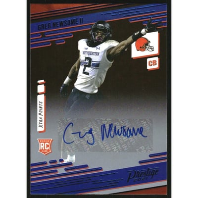 2021 Prestige Xtra Points Signatures Premium Blue #263 Greg Newsome II
