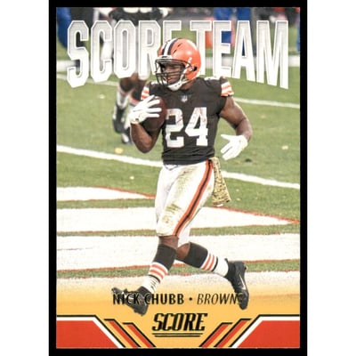 2021 Score Score Team Gold #9 Nick Chubb