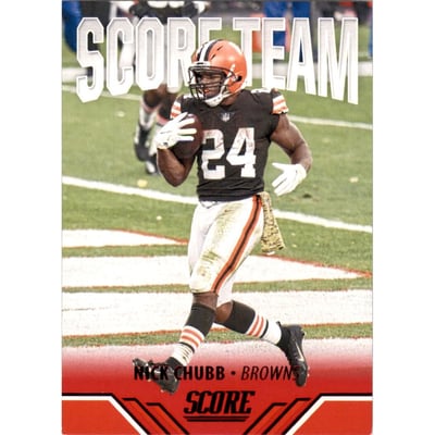 2021 Score Score Team Red #9 Nick Chubb