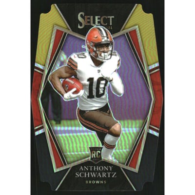 2021 Select Prizm Black and Gold Die Cut #170 Anthony Schwartz