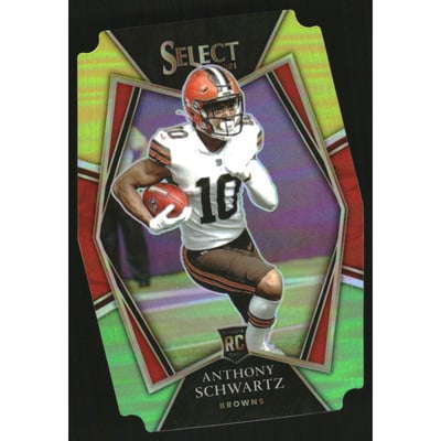 2021 Select Prizm Green and Yellow Die Cut #170 Anthony Schwartz