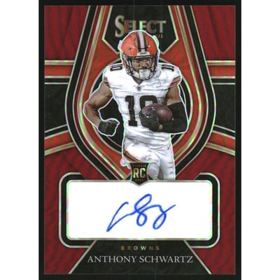 2021 Select Rookie Signatures Prizm Maroon #31 Anthony Schwartz/60