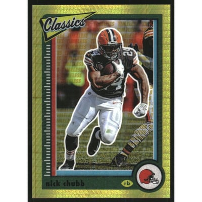 2022 Classics Premium Edition Timeless Tributes H2 Gold #22 Nick Chubb